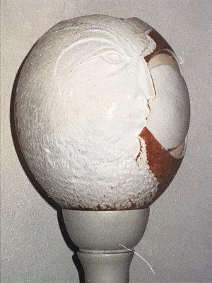 Carved Ostrich Egg