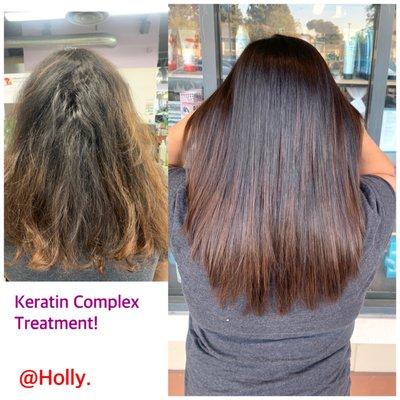 Keratin Hair Treatment done by Holly .