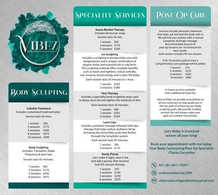 Vibez Body Contouring And Lashes