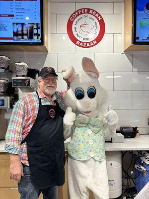 Visit by the Easter Bunny