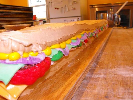 5 foot long Sub cake