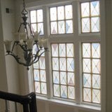 Leaded Glass in Window over Staircase