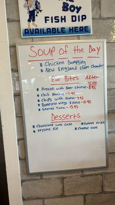 Daily specials