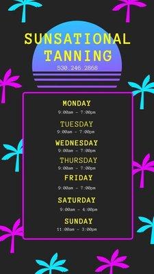 New hours!