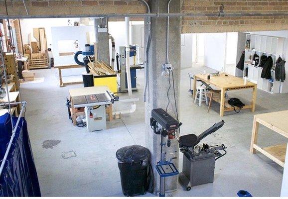 Wood shop, metal shop, general work space