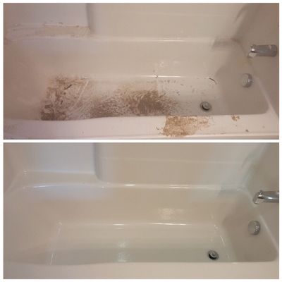 Recent tub cleaning