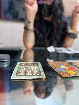 A bit of tarot card reading...