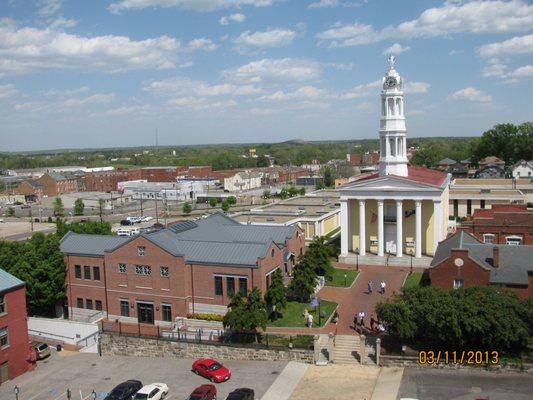 Arial view of Petersburg Courthouse