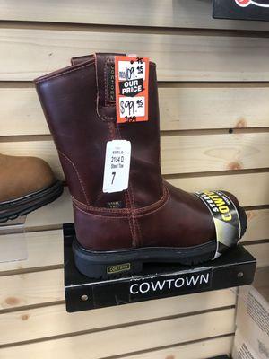 Men's steel toe boots by Cowtown