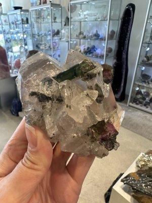 Watermelon Tourmaline in Quartz