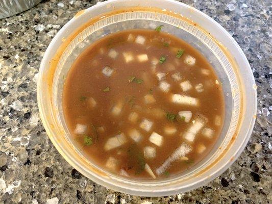 Birria broth for dipping