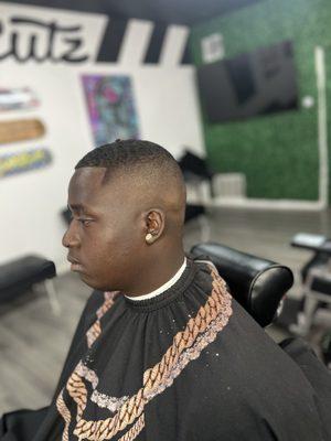 High skin fade