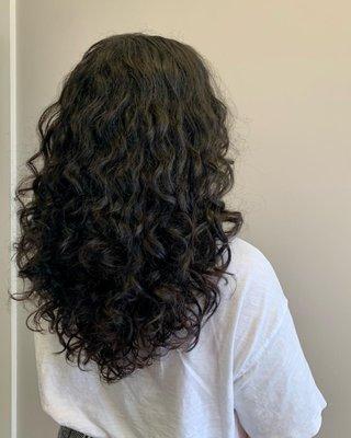 Curly cut and style