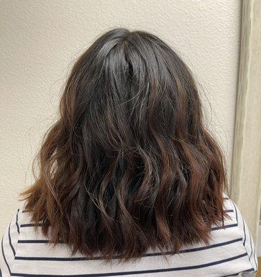 Brunette balayage