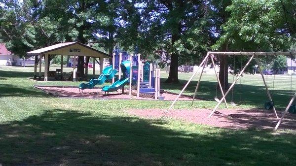 shelter and playground