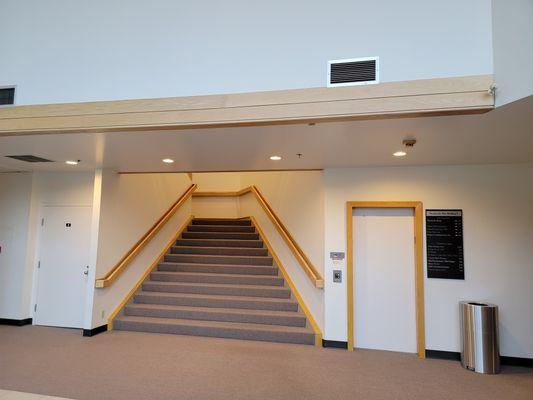 Stairs and Elevator up to suite A209