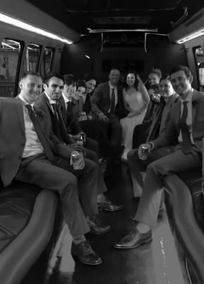 One of our favorite photos so far! Thanks to our limo driver!