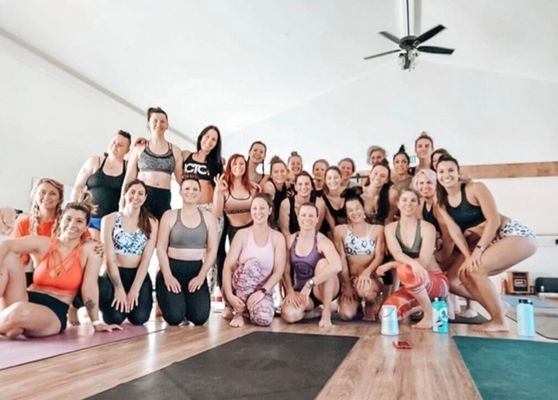 Our Buti Yoga certification class! Women fostering love and empowerment through movement at The Loft!