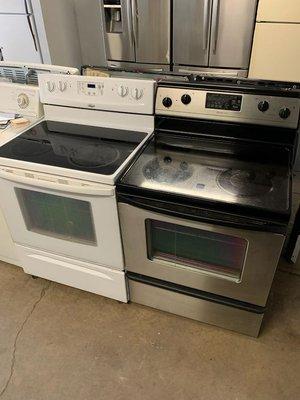 Gas and electric stoves starting at $150 plus tax