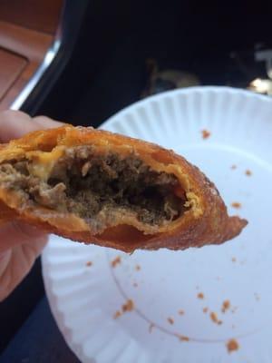 Cheesy, delicious empanada