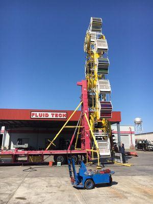 Carnival rides repaired as well.