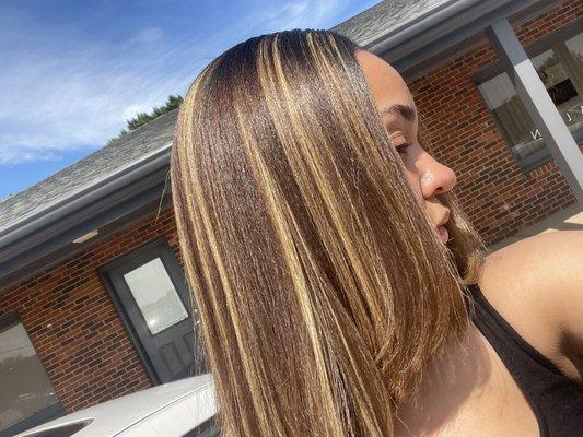 Blonde Highlights and a Blowout