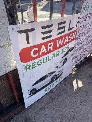 Hand wash Tesla