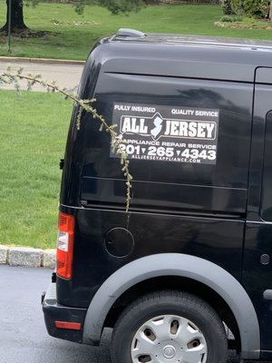 Truck and signage.