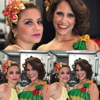 Hair and Makeup for Carnaval de Barranquilla.