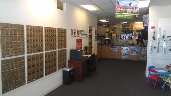 Mailboxes and Computer Rental Station