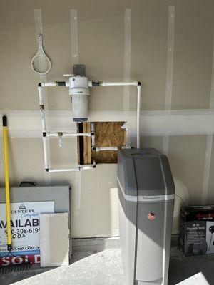 Water softener installation