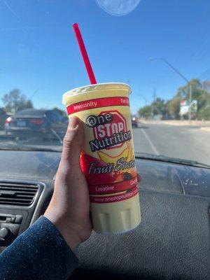 Lucky charms shake with nice insulated cup