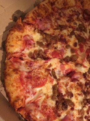 Meat lovers pizza! It was delicious