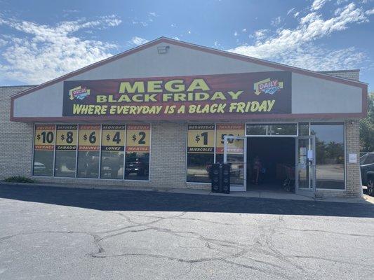 Open Monday-Sunday 10:00AM-8:00PM.
Search us on the map: Mega Black Friday in Mt. Prospect, IL