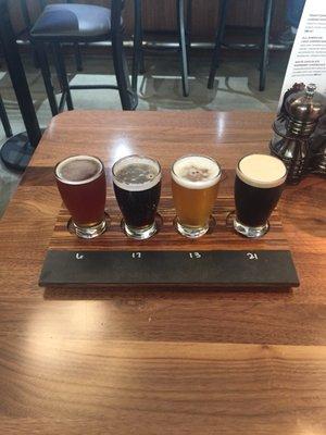 My beer flight