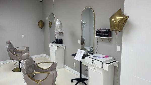 Hairstylist stations