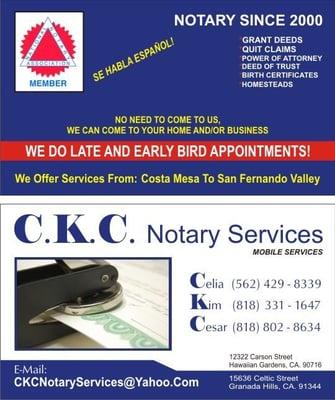 Notary Since 2000