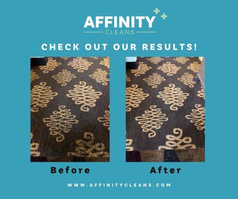 Spots, properly treated, come out 100% of the time. Affinity Cleans makes sure they are always properly treated!