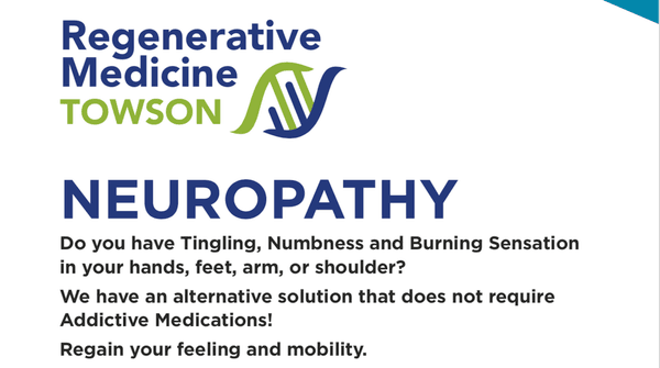 We provide alternative natural treatment for Neuropathy issues