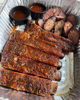 Sweet Texas Candy Pork Spare Ribs 1/2 Slab