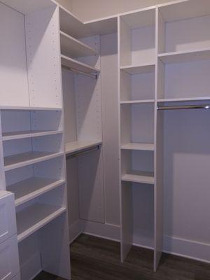 We also offer Custom Closets Made locally factory Direct pricing. with quick local lead times.