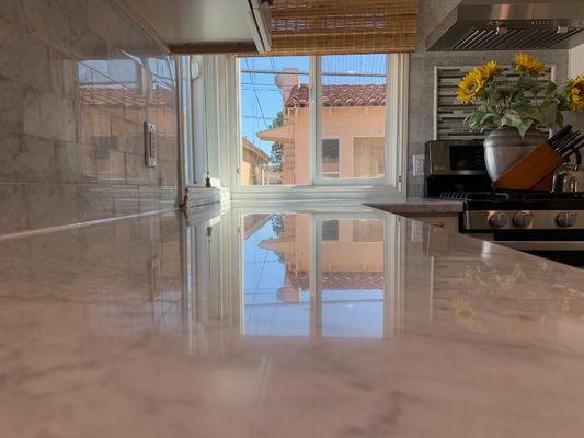 Wonderfully Restored Marble Countertops