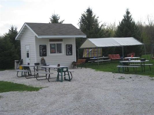 Outside dining