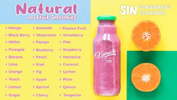 Natural Fruit Smoothies