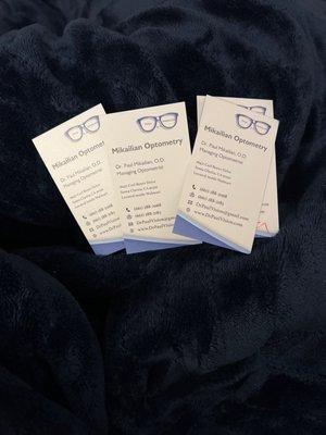 Business Cards from Mikailian Optometry!