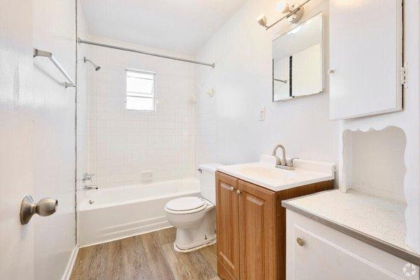 Bathroom at Fay Street Apartments