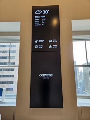 Digital signage upon entry (customizable)