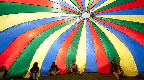 The parachute is one of many Wulapalooza traditions.