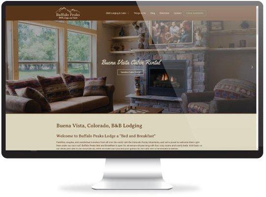 Lodge logo, website design, internet marketing, photography, and videography