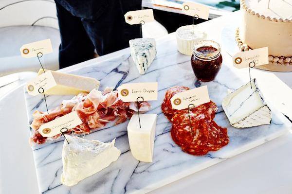 Charcuterie & Cheese on marble